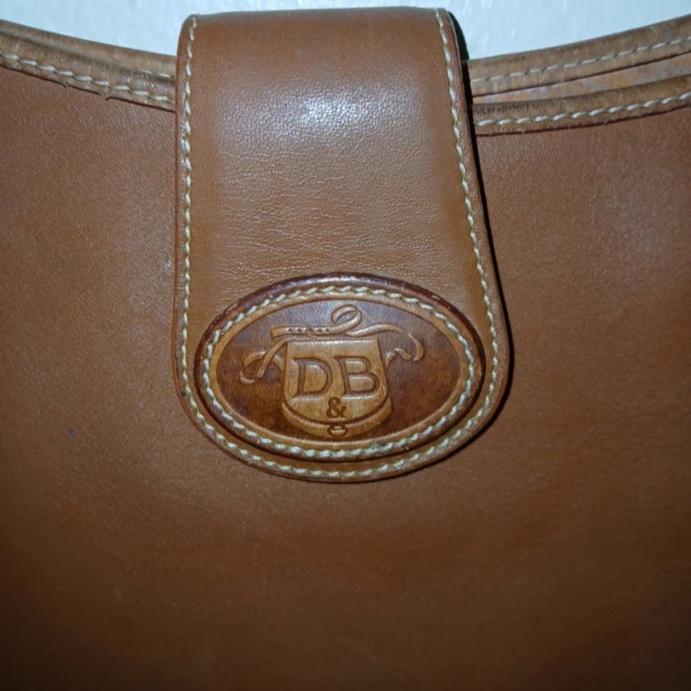Dooney & Bourke Tan Leather Shoulder Bag - Picture 6 of 12